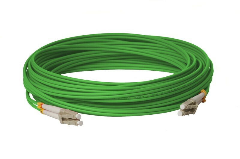 LWL Glasfaser-Kabel – 100m OM5 LC-LC Stecker, Duplex 50/125 Patchkabel – Lichtwellenleiter LWL Glasfaser-Kabel – 100m OM5 LC-LC Stecker, Duplex 50/125 Patchkabel – Lichtwellenleiter