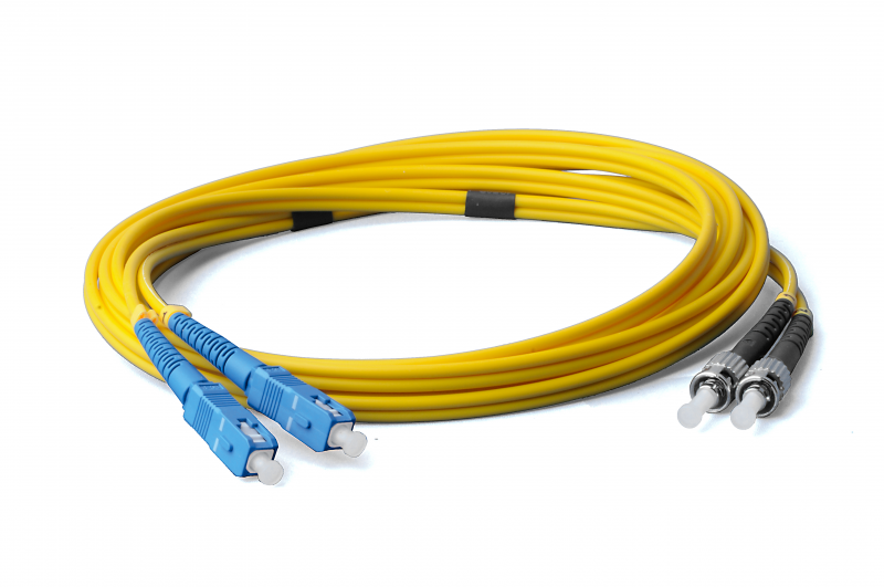 0,5m OS2 SC ST Stecker, Duplex, Singlemode 9/125 Patchkabel – Lichtwellenleiter