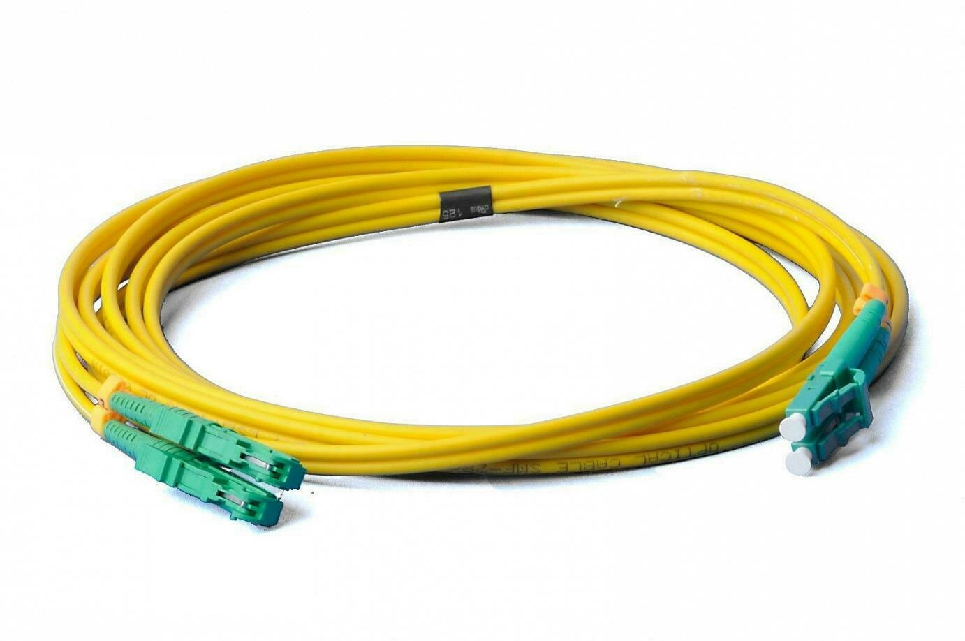 3m E2000/APC-LC/APC Duplex Singlemode OS2 9/125 Lichtwellenleiter