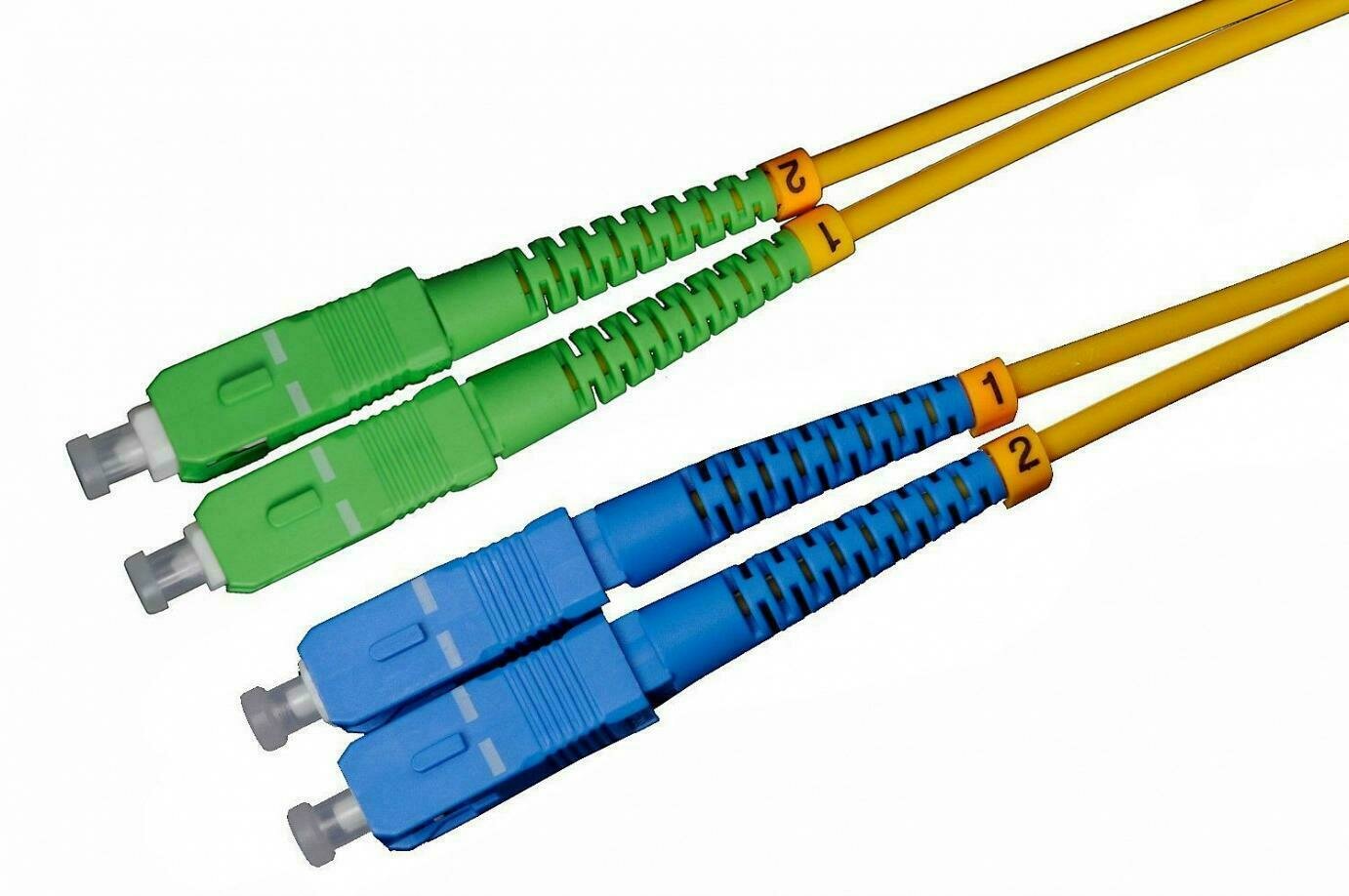 3m SC/UPC-SC/APC Duplex Singlemode OS2 9/125 Lichtwellenleiter