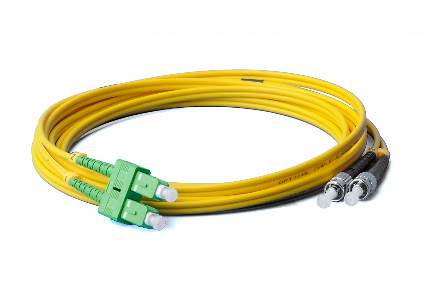 3m ST/UPC-SC/APC Duplex Singlemode OS2 9/125 Lichtwellenleiter