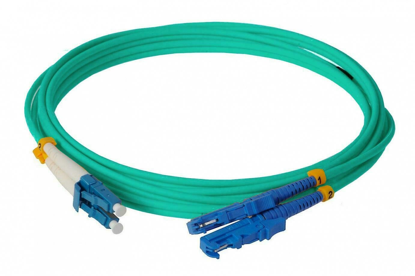 7m E2000/UPC-LC/UPC Duplex Multimode OM3 50/125 Lichtwellenleiter