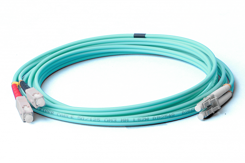 5m LC/UPC-SC/UPC Duplex Multimode OM3 50/125 Lichtwellenleiter
