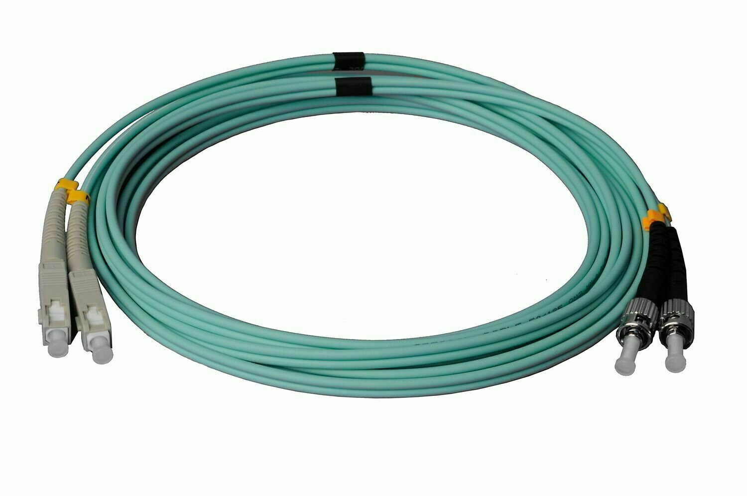 5m ST/UPC-SC/UPC Duplex Multimode OM3 50/125 Lichtwellenleiter