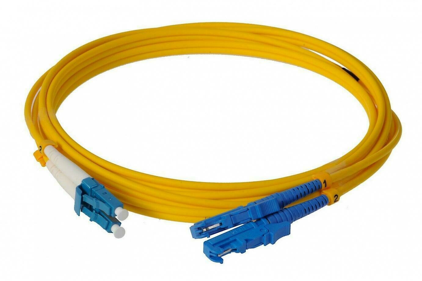 10m E2000/UPC-LC/UPC Duplex Singlemode OS2 9/125 Lichtwellenleiter