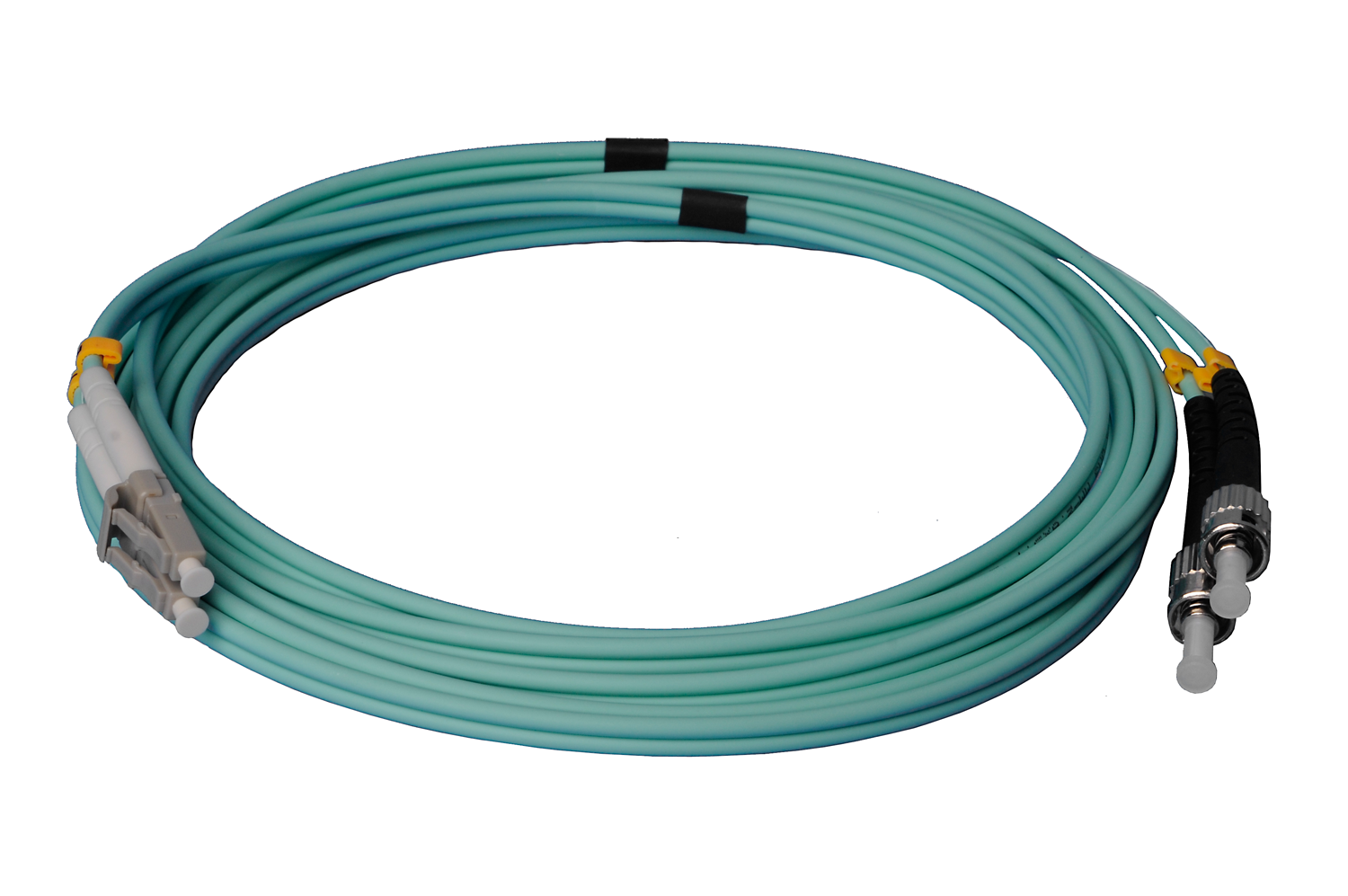 10m LC/UPC-ST/UPC Duplex Multimode OM3 50/125 Lichtwellenleiter