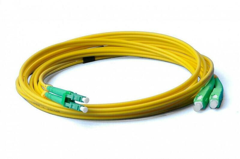 1m SC/APC-LC/APC Duplex Singlemode OS2 9/125 Lichtwellenleiter 1m SC/APC-LC/APC Duplex Singlemode OS2 9/125 Lichtwellenleiter