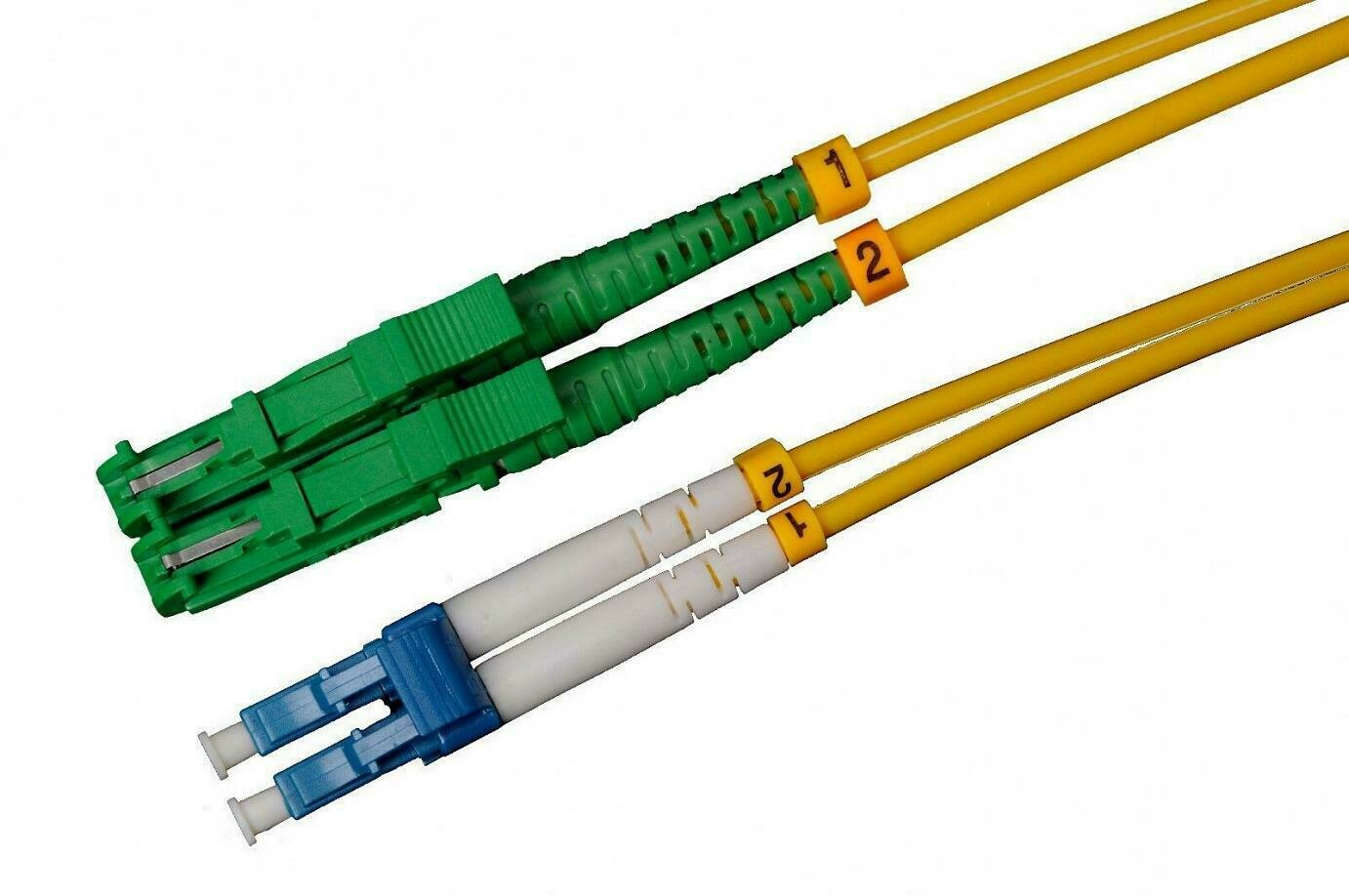 20m E2000/APC-LC/UPC Duplex Singlemode OS2 9/125 Lichtwellenleiter