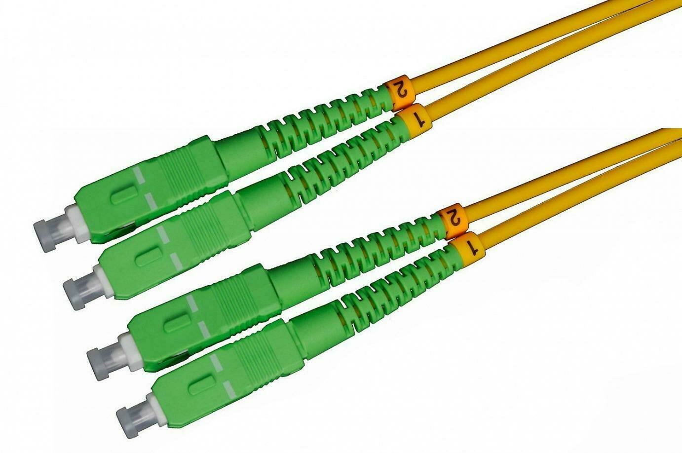 2m SC/APC-SC/APC Duplex Singlemode OS2 9/125 Lichtwellenleiter