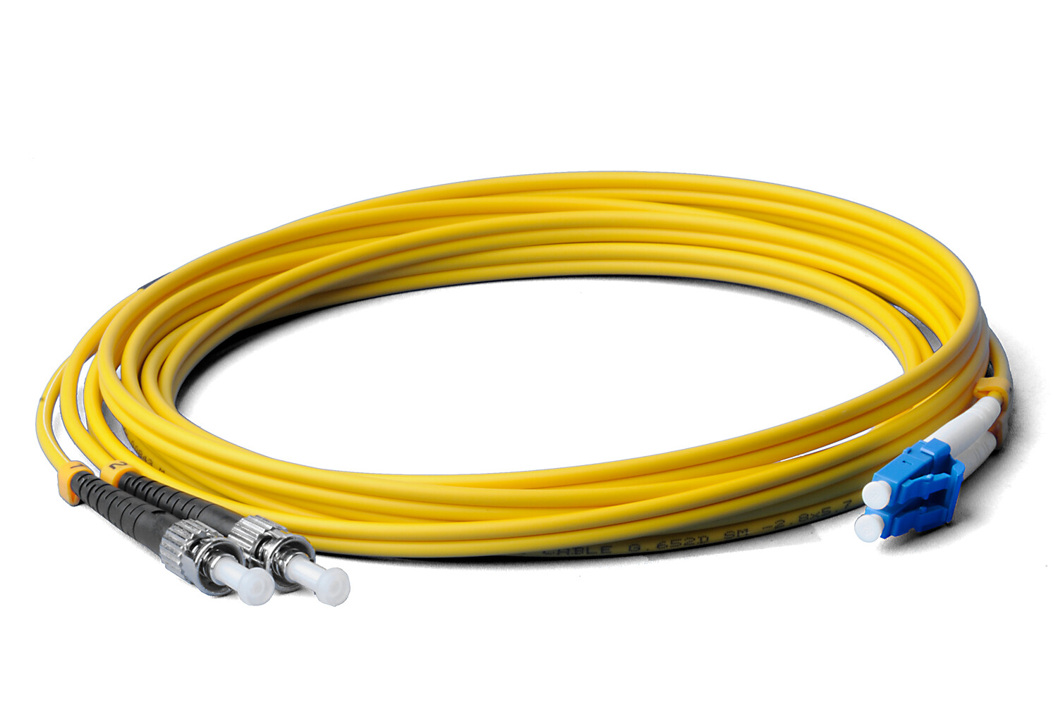 5m LC/UPC-ST/UPC Duplex Singlemode OS2 9/125 Lichtwellenleiter