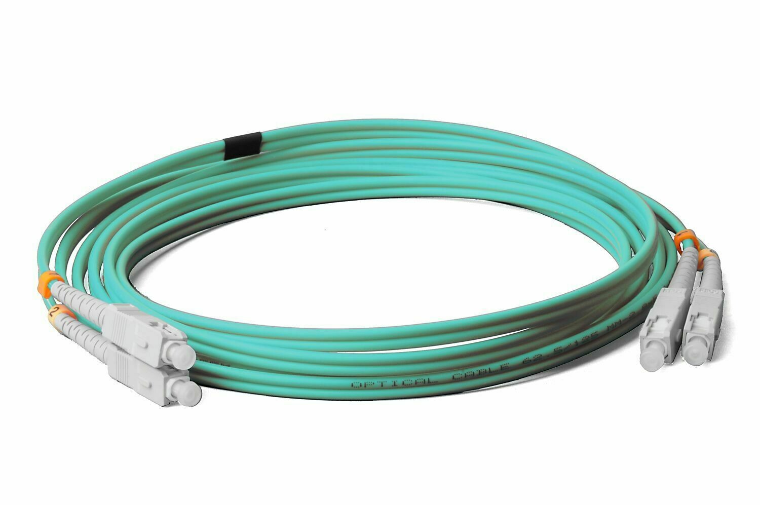 LWL Glasfaser-Kabel – 25m OM3 SC/UPC-SC/UPC, Duplex 50/125 Patchkabel – Lichtwellenleiter