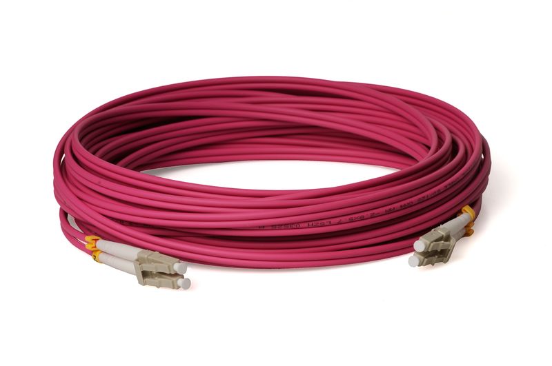 LWL Glasfaser-Kabel – 60m OM4 LC/UPC-LC/UPC, Duplex 50/125 Patchkabel – Lichtwellenleiter LWL Glasfaser-Kabel – 60m OM4 LC/UPC-LC/UPC, Duplex 50/125 Patchkabel – Lichtwellenleiter