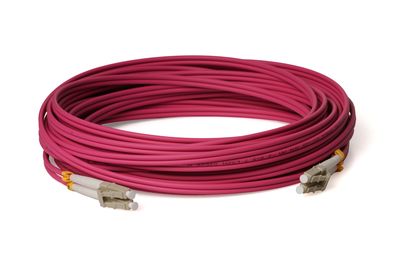 LWL Glasfaser-Kabel – 75m OM4 LC/UPC-LC/UPC, Duplex 50/125 Patchkabel – Lichtwellenleiter