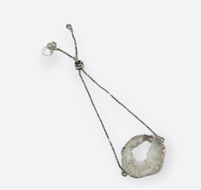 Silver Gem Stone Bracelet