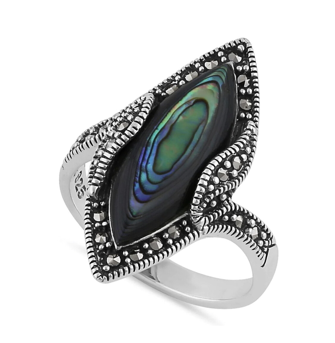 Abalone Marquise Ring