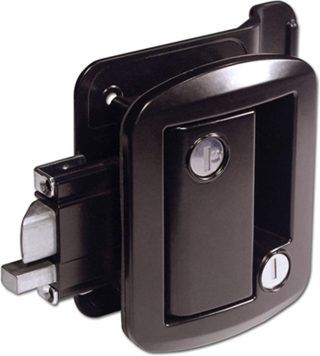Global Trailer Door Lock Black=TTL-43610-2006
