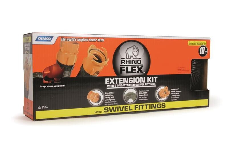 Camco 10 FT Rhino Flex sewer hose extention kit 39764