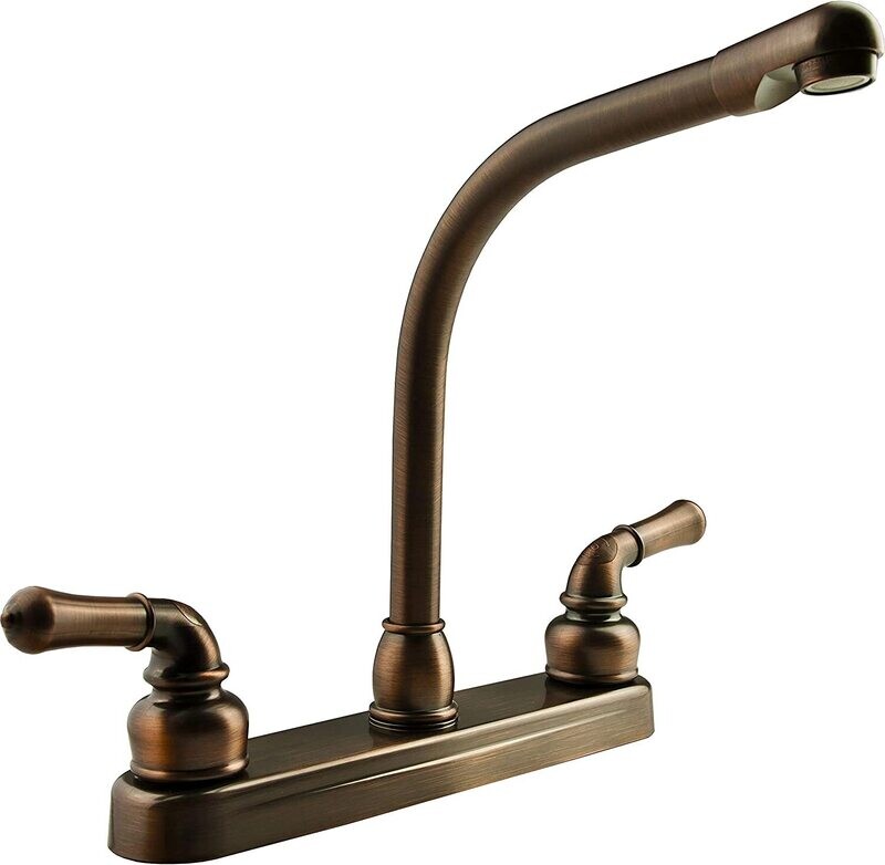 Dura Faucet 8&quot; Hi-Rise Kitchen Oil Rubbed Bronze=DF-PK210C-ORB