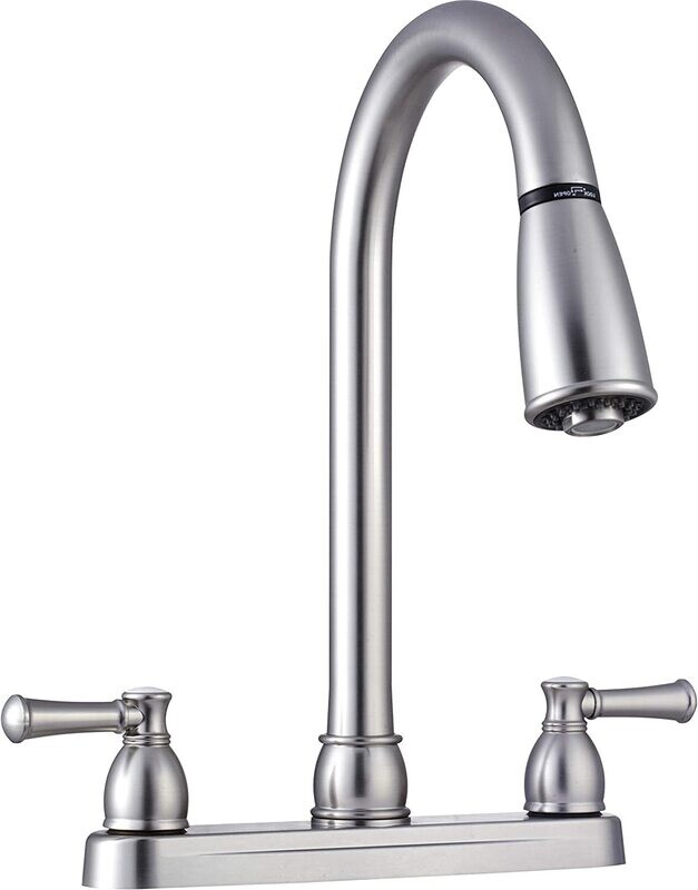 Dura Faucet 8&quot;Dual Lever Pull-Down CP=DF-PK350L-CP