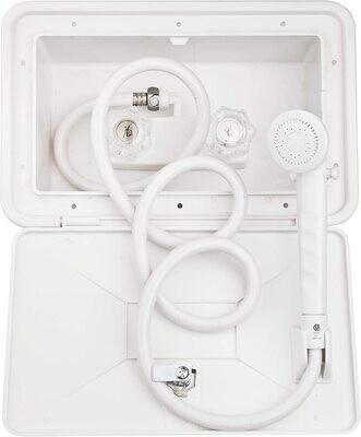 Dura Faucet Exterior Shower Box Kit White DF-SA170-WT
