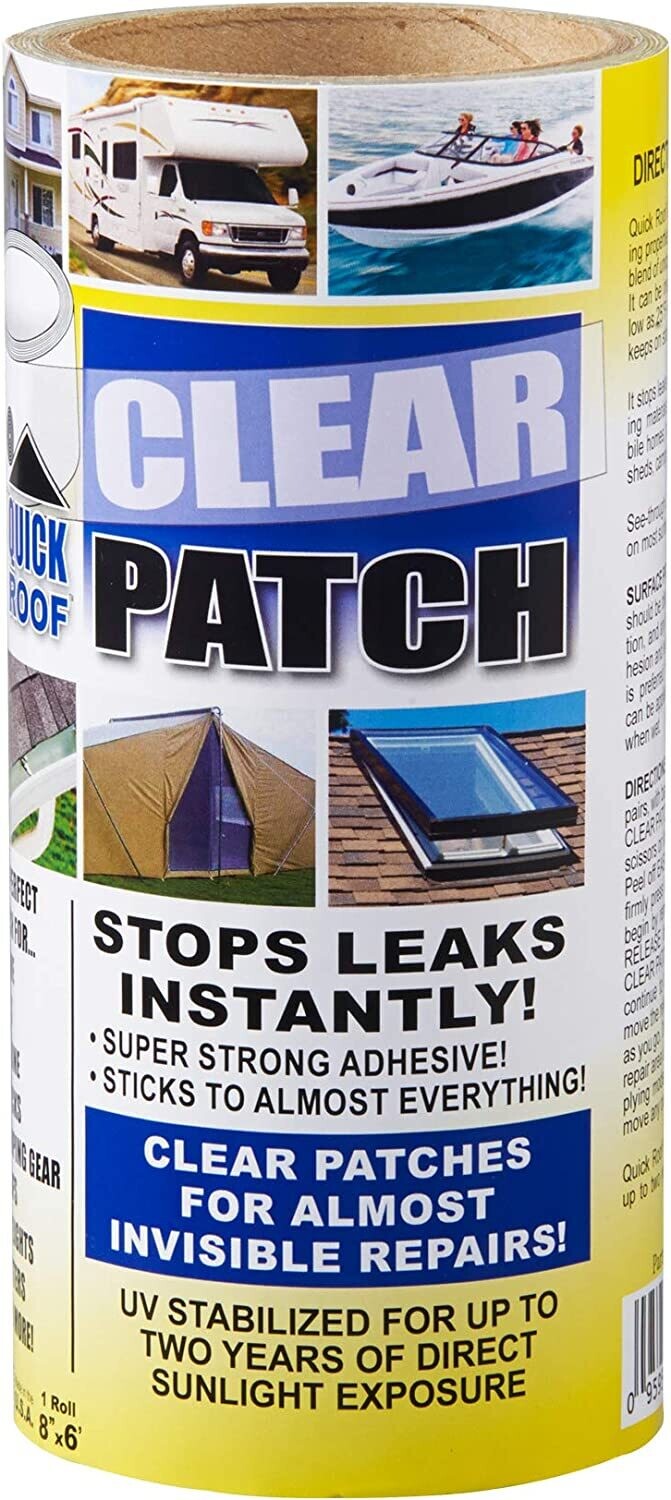 Co-Fair Quick Roof Clear Patch 8&quot;X6&#39; =QRCP86