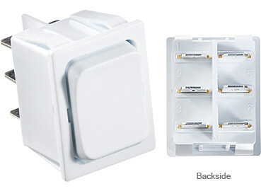 RVD Black Rocker Switch, 5 A, Momentary On/Off =S471 RVD Black Rocker Switch, 5 A, Momentary On/Off =S471