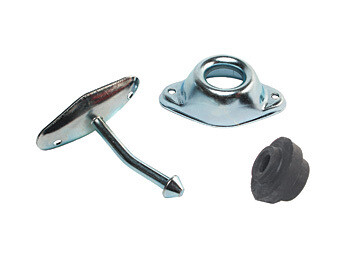 RVD  Entry Door Holder - Metal Plunger - 3&quot; Angled E255
