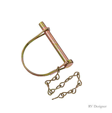 RVD Coupler Lock Pin w/ chain,  5/16&quot; x  2-1/2&quot; H421