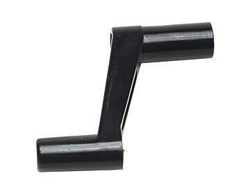 RVD Plastic Window Crank, Black - 1&quot; H701