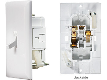 RVD White Wall Switch w/Cover-Plate S821