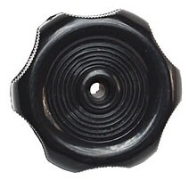 RVD  Window Knob; Black  1/2" Shaft H711