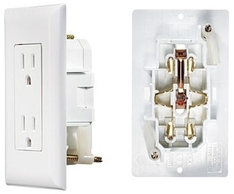 RVD  White Dual Outlet w/Cover-Plate=S811