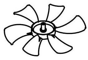 Ventline 6&quot; Fan Blade BVC0466-00
