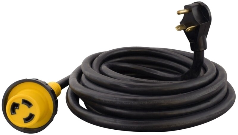 Valterra Mighty Cord 30AM to 30A Twist Lock 25&#39; Cord =A10-3025EDBK