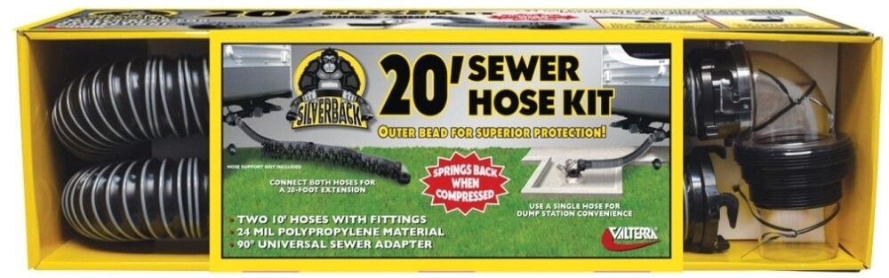 Valterra 20&#39; Silverback Sewer Hose Kit=D04-0675