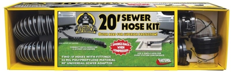Valterra 20&#39; Silverback Sewer Hose Kit=D04-0675