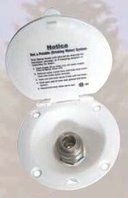 Valterra Spray Port Quick Conn. Round White=PF147005
