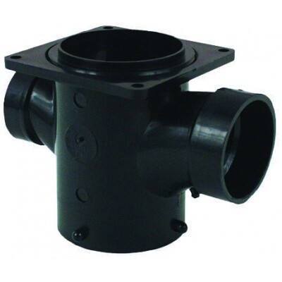Valterra ABS Tee Bayonet x 2&quot; Hub x 3&quot; RF x 1-1/2&quot; Hub =T1013