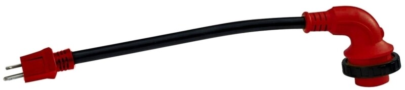 Valterra MC 90 Degree 15AM-30AF Twist Lock Adapter w/LED =A10-1530D90