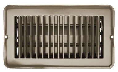 RVD Vent Register Tan Metal Damp  3.75&quot;x7.5&quot;=H871