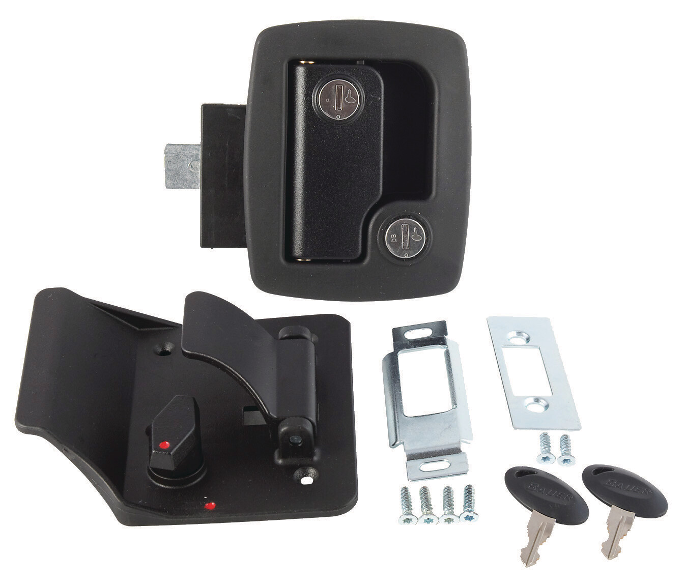 AP Bauer Travel Trailer Lock With Keys 013-520-BLACK