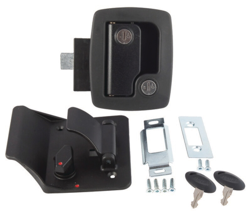 AP Bauer Travel Trailer Lock With Keys 013-520-BLACK