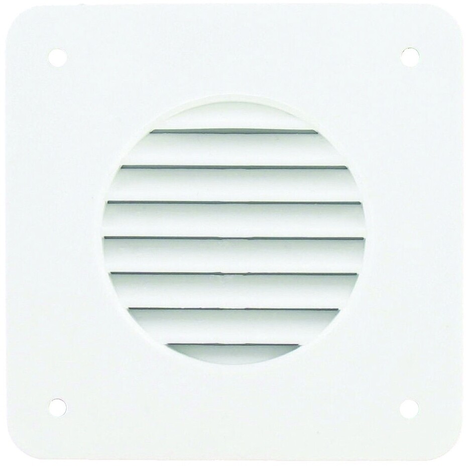 Battery Louver Vent White 4.25 x 4.25 A10-3300