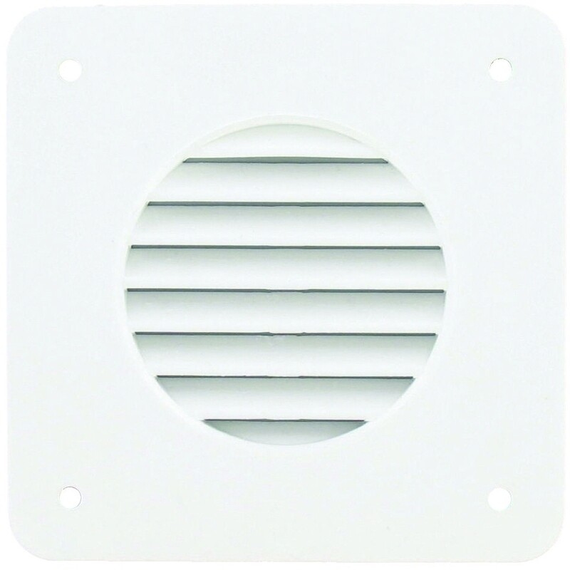 Battery Louver Vent White 4.25 x 4.25 A10-3300