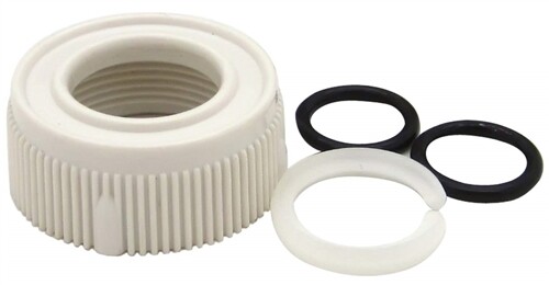 Dura Faucet Spout Nut and Replacment Kit White DF-RK510-WT