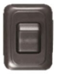 RVD Contoured Wall Switch, Black, Single, On/Off=S521