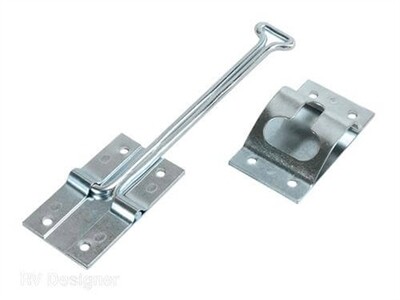 RVD Entry Door Holder - Zinc &quot;T&quot; - 6&quot; E218