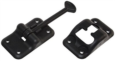 RVD  Entry Door Holder - Plastic T 3-1/2" - Black E232