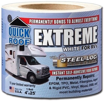 Co-Fair Quick Roof Extreme Black 4&quot;x25&#39; Roll B-UBE425