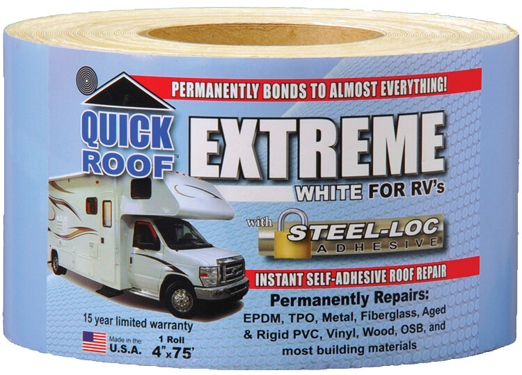Co-Fair Quick Roof Extreme 4&quot;x75&#39; Roll White=UBE475